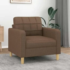 vidaXL Sofasessel Braun 60 cm Stoff
