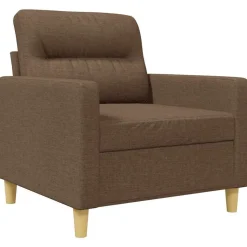vidaXL Sofasessel Braun 60 cm Stoff