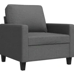 vidaXL Sofasessel Dunkelgrau 60 cm Stoff