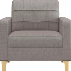 vidaXL Sofasessel Taupe 60 cm Stoff