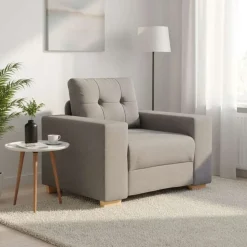 vidaXL Sofasessel Taupe 100x78x80 cm Stoff
