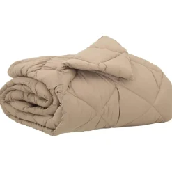vidaXL Sommerdecke Taupe 200 x 135 cm Mikrofaser