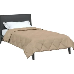 vidaXL Sommerdecke Taupe 200 x 135 cm Mikrofaser