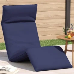 vidaXL Sonnenliege Klappbar Marineblau 175x54x8,5 cm Oxford-Gewebe