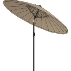 vidaXL Sonnenschirm mit Aluminium-Mast 270 cm Taupe