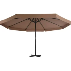vidaXL Sonnenschirm mit Aluminium-Mast 500 cm Taupe