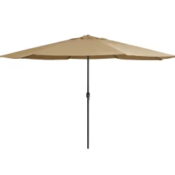 vidaXL Sonnenschirm mit Metall-Mast 390 cm Taupe