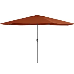 vidaXL Sonnenschirm mit Metall-Mast 390 cm Terrakotta