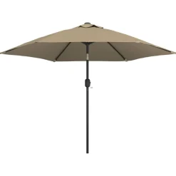 vidaXL Sonnenschirm mit Metall-Mast 300 cm Taupe