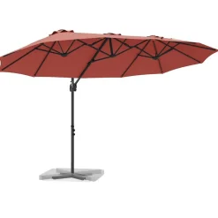 vidaXL Sonnenschirm Terrakotta 372 x 198 x 243 cm