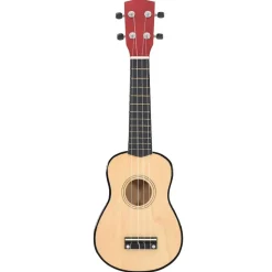 vidaXL Sopran Ukulele Set für Kinder mit Tasche Dunkles Holz 21