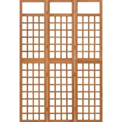 vidaXL Spalier/Paravent 3-teilig Massivholz Tanne 121x180,5 cm