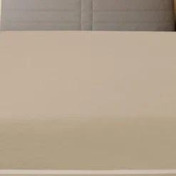 vidaXL Spannbettlaken Jersey Taupe 90x200 cm Baumwolle