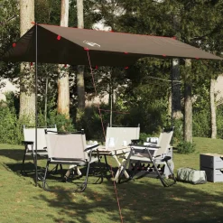 vidaXL Tarp Braun 306x306 cm Wasserdicht