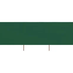 vidaXL 3-teiliges Windschutzgewebe 400 x 120 cm Grün