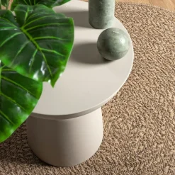 vidaXL Teppich 90 cm Jute-Optik Innen und Außen