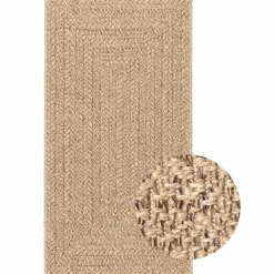 vidaXL Teppich 80x150 cm Jute-Optik Innen und Außen
