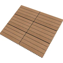 vidaXL Terrassenfliese 6 pcs Braun 60 x 30 cm WPC