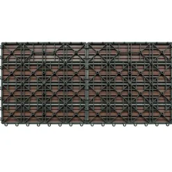 vidaXL Terrassenfliese 6 pcs Braun 60 x 30 cm WPC