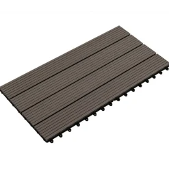 vidaXL Terrassenfliese 6 pcs Dunkelbraun 60 x 30 cm WPC