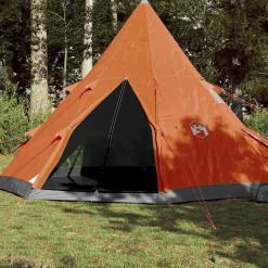 vidaXL Tipi-Campingzelt 4 Personen Orange Wasserdicht