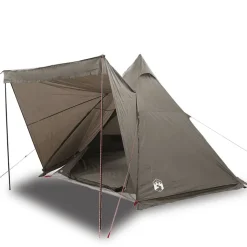 vidaXL Tipi-Familienzelt 6 Personen Braun Wasserdicht