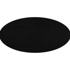 vidaXL Tischplatte Dunkelbraun 80x40x2 cm Massivholz Eiche Oval