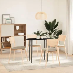vidaXL Tischplatte Dunkelbraun 80x40x2 cm Massivholz Eiche Oval