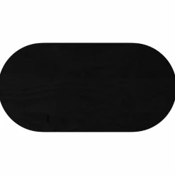 vidaXL Tischplatte Dunkelbraun 80x40x2 cm Massivholz Eiche Oval