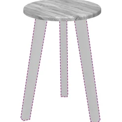 vidaXL Tischplatte Graues Sonoma 30 x 30 x 1,5 cm Holzwerkstoff