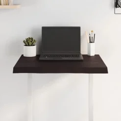 vidaXL Tischplatte 60x50x(2-4) cm Massivholz Behandelt Baumkante