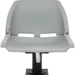 vidaXL 2-tlg. Bootssitz-Set Klappbar Kein Kissen Grau 48x51x41 cm