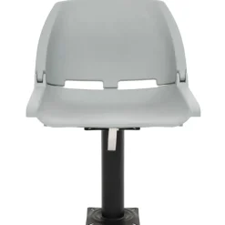 vidaXL 2-tlg. Bootssitz-Set Klappbar Kein Kissen Grau 48x51x41 cm