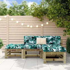 vidaXL 4-tlg. Garten-Lounge-Set Kiefernholz Imprägniert