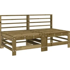 vidaXL 4-tlg. Garten-Lounge-Set Kiefernholz Imprägniert