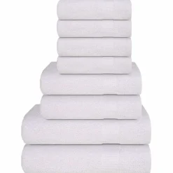 vidaXL 8-tlg. Handtuch-Set FROGN Weiß 360 g/m²
