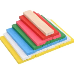 vidaXL 150-tlg. Holzbausteine-Set Kiefer Massivholz