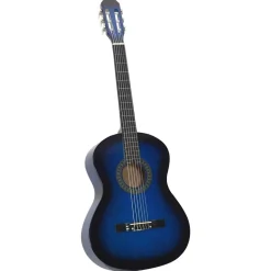 vidaXL 12-tlg. Klassikgitarren-Set für Anfänger Blau 4/4 39