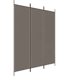 vidaXL 3-tlg. Paravent Anthrazit 150x200 cm Stoff