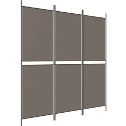 vidaXL 3-tlg. Paravent Anthrazit 150x180 cm Stoff