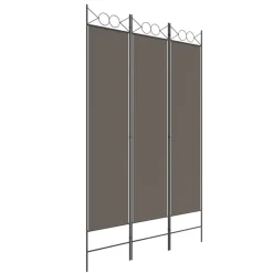 vidaXL 3-tlg. Paravent Anthrazit 120x200 cm Stoff