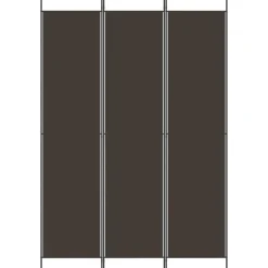 vidaXL 3-tlg. Paravent Braun 150x220 cm Stoff