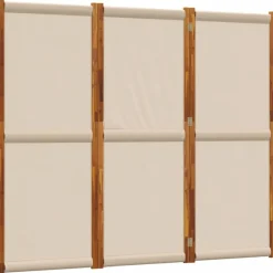 vidaXL 3-tlg. Paravent Taupe 210x180 cm