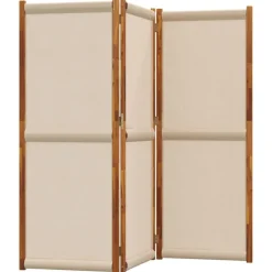 vidaXL 3-tlg. Paravent Taupe 210x180 cm