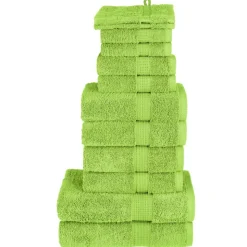 vidaXL 12-tlg. Premium Handtuch-Set SOLUND Apfelgrün 600 g/m²