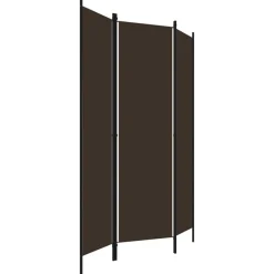 vidaXL 3-tlg. Raumteiler Braun 150x180 cm
