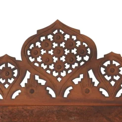 vidaXL 4-tlg. Raumteiler Handgeschnitzt Braun 160×165 cm Mangoholz