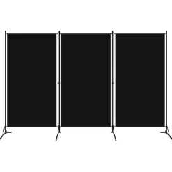 vidaXL 3-tlg. Raumteiler Schwarz 260x180 cm