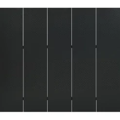 vidaXL 5-tlg. Raumteiler Schwarz 200x180 cm Stahl