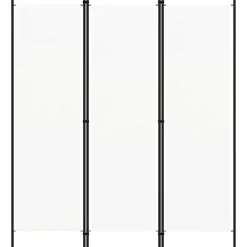vidaXL 3-tlg. Raumteiler Weiß 150x180 cm